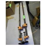 2 PIPE CLAMPS 30"