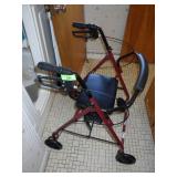WALKER W/ BRAKES & SEAT