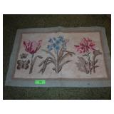 VINTAGE ? HOODED RUG / MAT 29 x 18