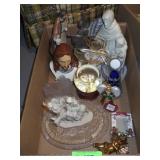 FIGURINES, STAINED GLASS ANGEL CANDLE HOLDERS>>>