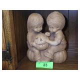 VINTAGE FANNYKINS KIDS CARVING PUMPKIN FIGURINE