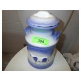 CERAMIC MILK CAN COOKIE TIME COOKIE JAR