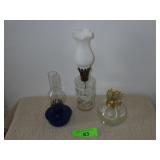 VINTAGE LAMPLIGHT OIL LAMP (NO SWITCH), METAL OIL>