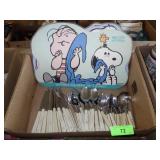 1952 & 1965 SNOOPY PLACEMATS (1 BENT- SEE PICS), >