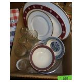 PLATTERS, PYREX & FIRE KING PIE PLATES, ASST. >>>>