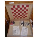 VINTAGE CHESS & CHINESE CHECKERS GAME (COMPLETE?)