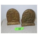VINTAGE SYROCO WOOD?  BOOKENDS