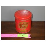 VINTAGE SNOW DROP MINTS TIN