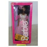 1986 NRFB MY FIRST BARBIE DOLL (TAPE ON BOX)