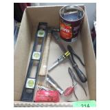 CRAFTSMAN LEVEL, HAMMER, NAILS, SCREWDRIVERS, >>>>