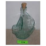 VINTAGE VETRERIA ETRUSCA SAILING SHIP BOTTLE
