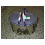 VINTAGE TRI CHEM TIN BASKET