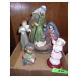 LIGHTED NATIVITY SCENE, WILLOW TREE FIGURINE, >>>>