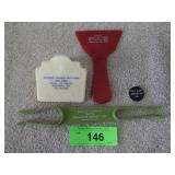 VINTAGE BURLINGTON WIS ADVERTISING GIVE-A-WAYS>>>