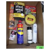 STEEL WOOL, WD-40, ANT BAIT, FIREPLACE MATCHES, >>