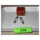 VINTAGE CAR DOME LIGHT BULBS