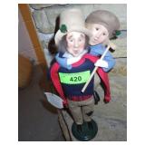 BYERS CHOICE BOB CRATCHIT & TINY TIM DOLL 14"