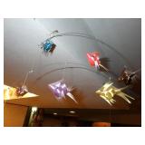 VINTAGE RIBBON ORIGAMI FISH MOBILE