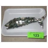 VTG ARTICULATED ABALONE SHELL BOTTLE OPENER 7 1/2"