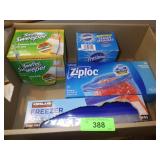SWIFFER REFILLS, ZIPLOC BAGS, ERASER SPONGES, ETC