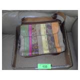 FOSSIL LEATHER PURSE- NICE CONDITION