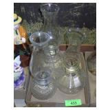3 VINTAGE OIL LAMPS