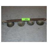 VINTAGE ICE CREAM SHOP / STORE BELLS 13 3/4"