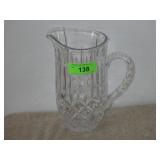 CRYSTAL PITCHER 9 3/4"