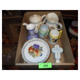 VINTAGE HAND PAINTED MUG, UCAGCO MUG, PEDESTAL>>>