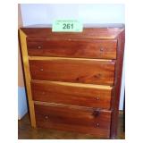 VINTAGE CEDAR DOLL CHEST OF DRAWERS 10 x 4 x 11