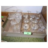 CHAMPAGNE GLASSES, CRYSTAL STEMWARE, ETC