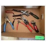 LEATHER PUNCH, TIN SNIPS, ADJUSTABLE WRENCH, SNAP>