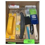 PAINT BRUSHES, EASY CLAMPS, PAINT CAN OPENERS, ETC