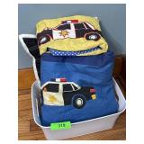 POLICE TWIN DUVET & PILLOWCASE, THROW PILLOW