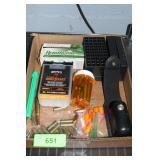 ASST. AMMO, HOPPES BORE SNAKE, LEATHER SHEATH>>>