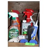 CLEANING SUPPLIES, BUG KILLER, TWINE, CLR, PAINT>>