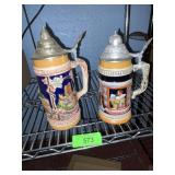 2 VINTAGE STEINS