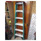 WERNER 6' FIBERGLASS & ALUMINUM LADDER