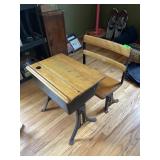 VINTAGE 2 PC. SCHOOL DESK