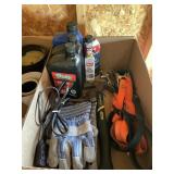MOTOR OIL, STARTING FLUID, RATCHET STRAP, BUNGEE>>