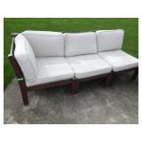 3 PC. OUTDDOOR COUCH W/ CUSHIONS (CORNER PC.>>>>