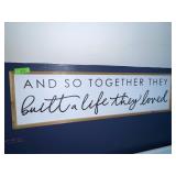 'LIFE TOGETHER' SIGN 43 x 12