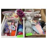 2BL ASST. CRAFTING SUPPLIES- RIBBON, YARN, GLUE>>>