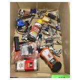 BLACK & DECKER STUD FINDER, RAZOR BLADES, WRENCH>>