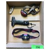 HEAD LAMPS, EMERGENCY TOOL, GERBER POCKET KNIFE