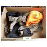 WALL'S CAMO GAME / HUNTING VEST, BLAZE ORANGE HAT