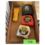 MEASURING TAPES, STUD FINDER