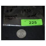1936 WALKING LIBERTY SILVER HALF DOLLAR