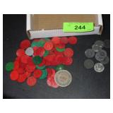 VINTAGE MISSOURI SALES TAX TOKENS & COIN TOKENS