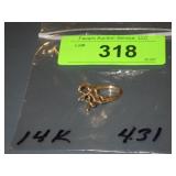 14K GOLD W/ NO STONE 4.3 GRAMS